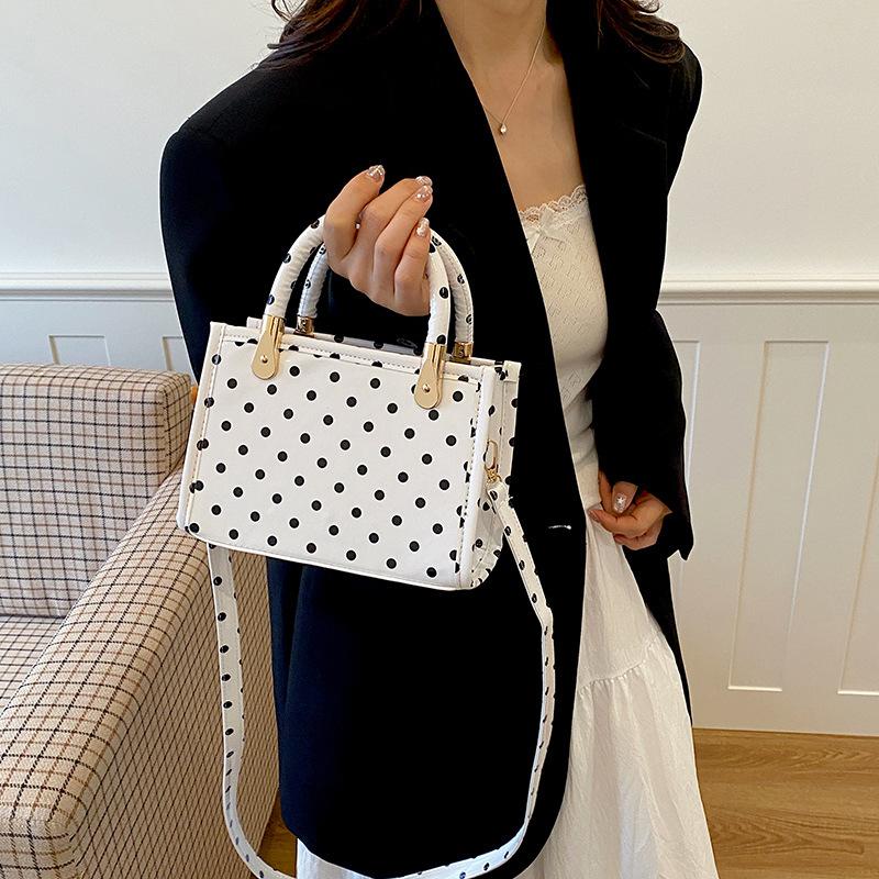 Fashion Polka Dot Small Square Crossbody Bag For Women Casual Daily Commute Shoulder Bag