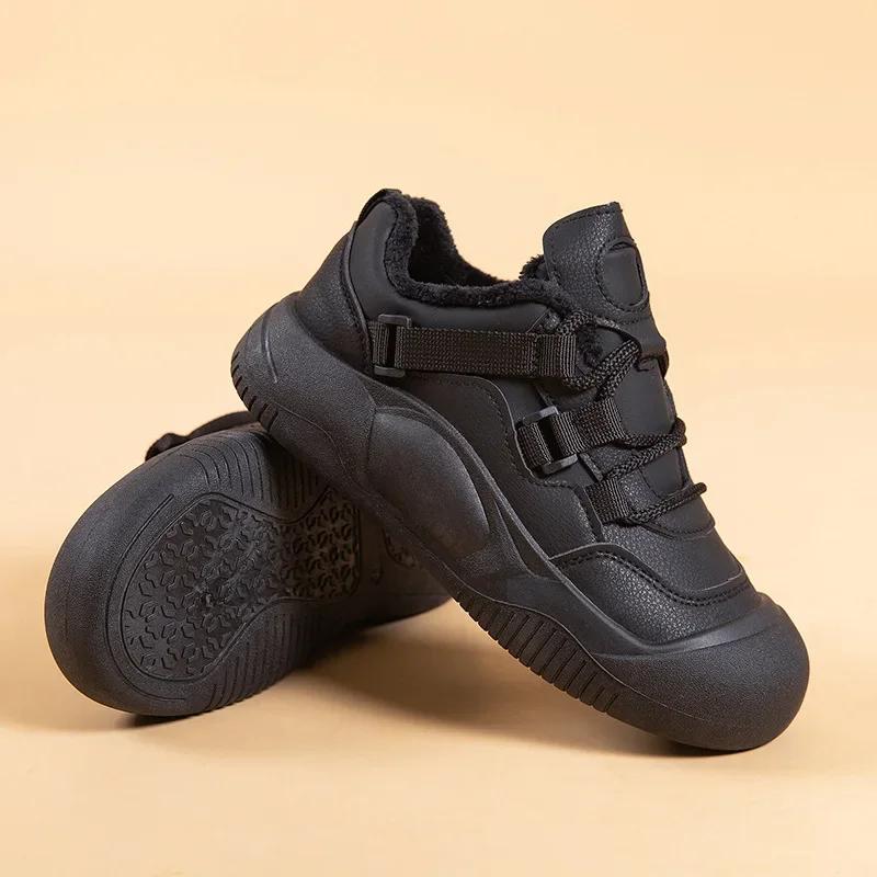 Fashion 2025 Women Plush Platform Sneakers Winter New Fashion Casual Shoes for Women Elevating Shoes Female Warm Low-top Sport Shoes