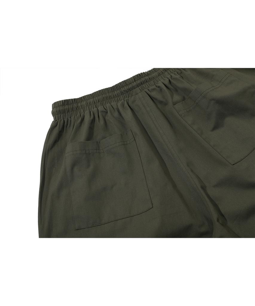 CPGN STUDIO Pantaloni Cargo Larghi Grandi con Dardi Kaki