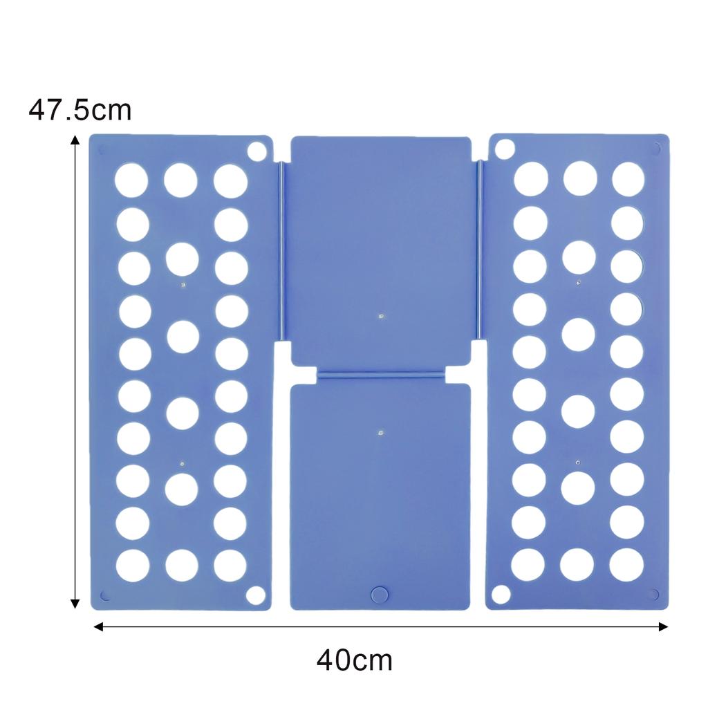 Shirt Folding Board Fast Efficient Laundry Clothes Pants Assemblable Folders Space-Saving Perforated Plastic Bender Organizer