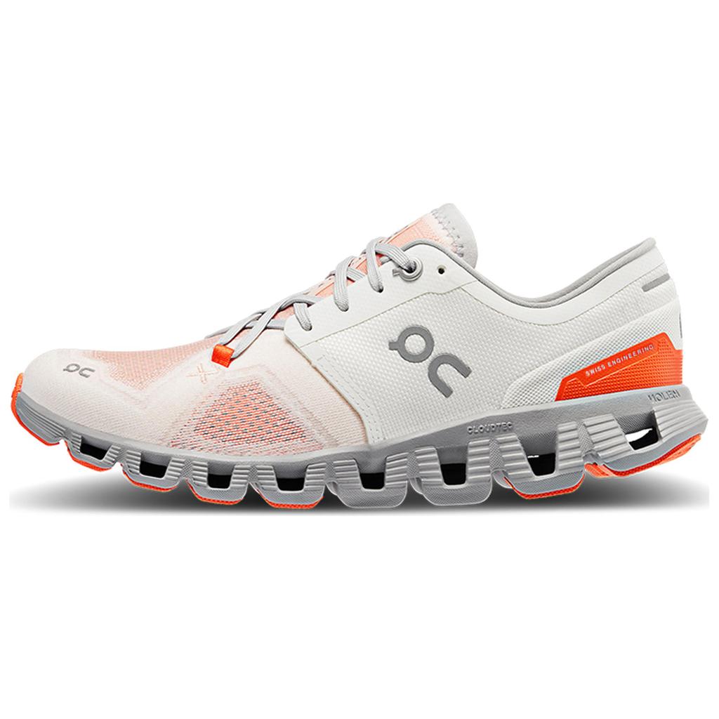 On Running Cloud X 3 Ivory Alloy Women's 60.98252