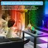 Digital Vekkerklokke RGB LED Digitale Klokker Fargerike Klokker Med Atmosfære Nattlys for Hjemmekontor Beste Gaver