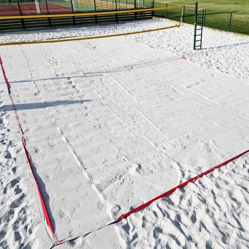 Professional Outdoor Volleyballs Courts Marker Regulable Boundaries Line With Sand Anchors Net Bag Official Size