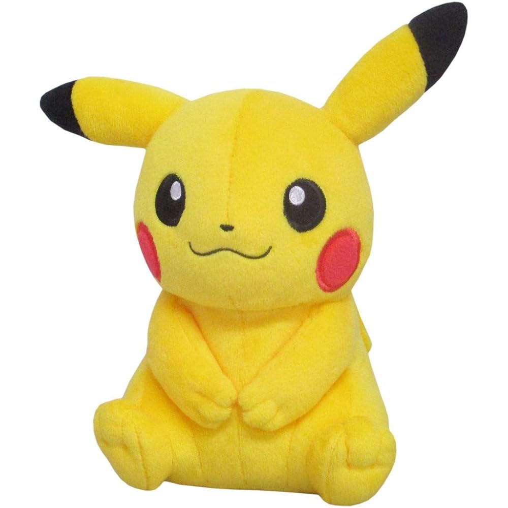 San-ei Trading Pokmon All Star Collection Pikachu Plush Toy Female 17x12x19cm Soft Toy