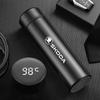 500ml Car Smart Thermos Mug Stainless Steel ulated Water Bottle For Skoda Octavia Superb Rapid Kodiaq Karoq Fabia Kamiq Enyaq
