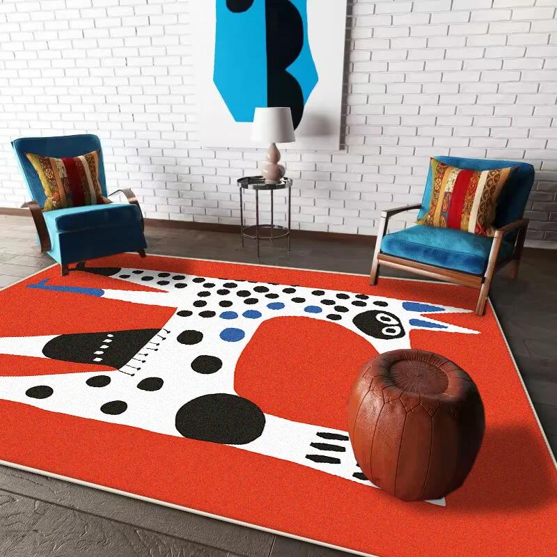 Tappeto VIKAMA Moderno con Motivo Animale Astratto - Tappeto Grande per Soggiorno - Morbido e Antiscivolo per Camera da Letto - Decorazione per la Casa