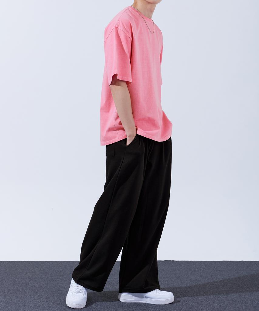 TOPBOY Heavy Duty Pigment Oversized Short Sleeve T-Shirt Dusty Pink