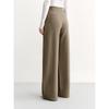 PEACEBIRD Women's Autumn Thickened High-Waist Pleated Wide-Leg Casual Pants
