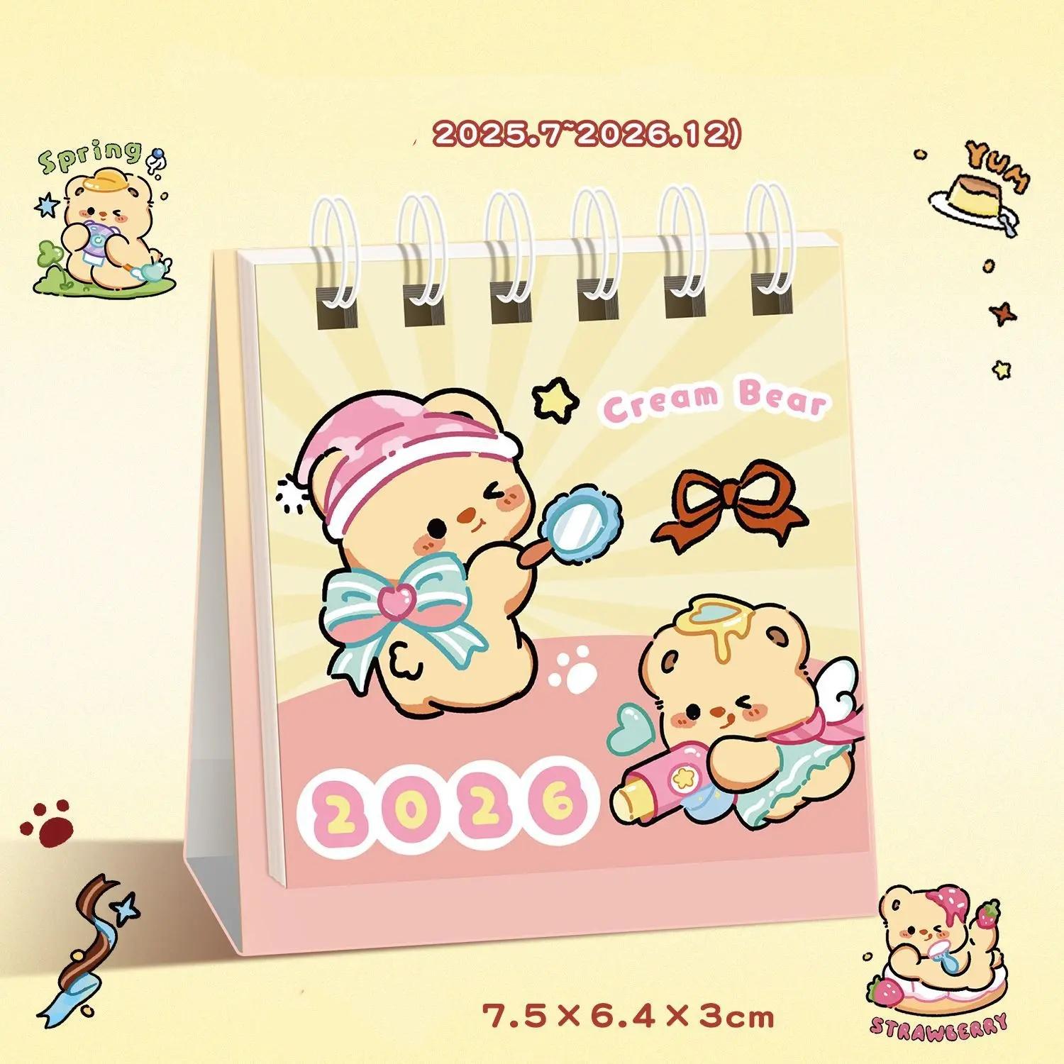 

Календарь на 2026 год Капибара Мультяшный Настольный календарь Милый Мини-календарь Студенческий Офисный Настольный календарь