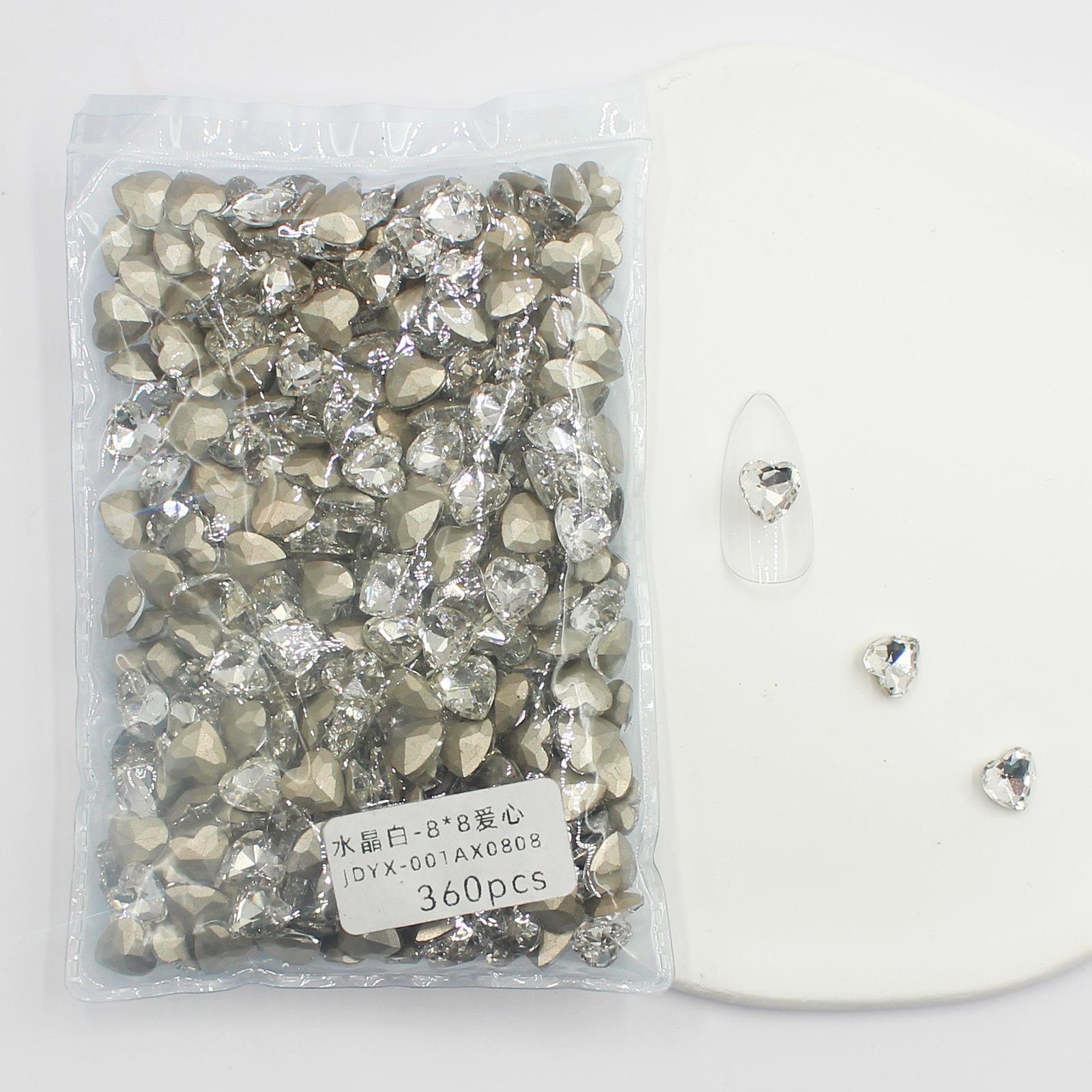 

Целая упаковка из 360 белых заостренных нижних бриллиантов, размер «Водяная капля любви», прозрачные бриллианты, украшения для нейл-арта, смешанная партия