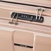 Suitcase Folds 4kg 57L Expandable function Caster stopper Front pocket inch PC storage 63 cm Pink beige One size [ACE] No.06906 (when expanded) 15.6