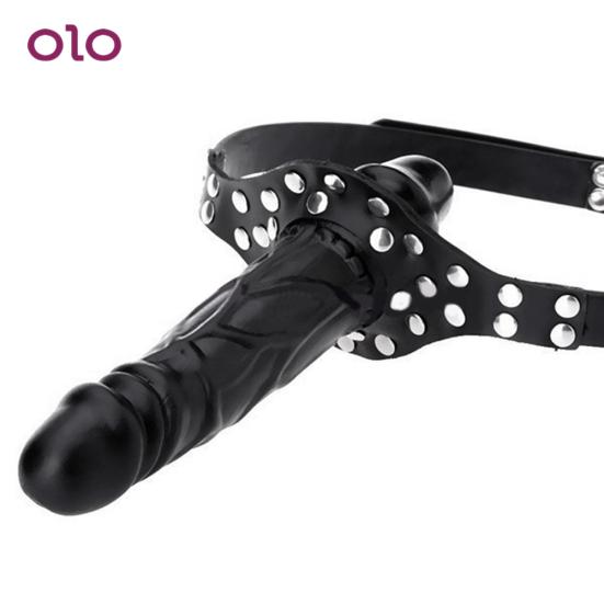 Funny Dildo Ended Anal Penis Dual Simulation Gag Masturbate Plug Women Adult Sex Tool