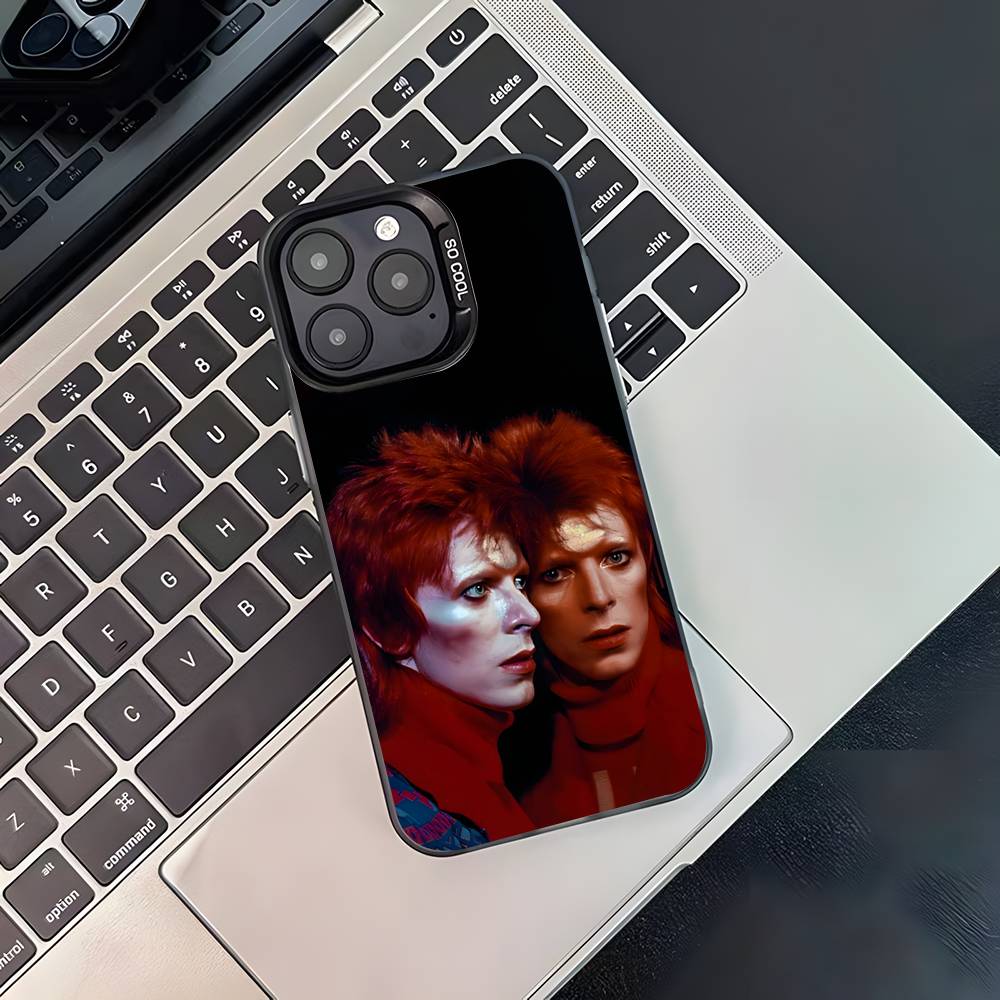D-David Cool B-bowie Phone Case For iPhone 17,16,15,14,13,12,11,Pro,XS,Max,Plus,Mini,SE4,E Black Matte Shockproof Cover