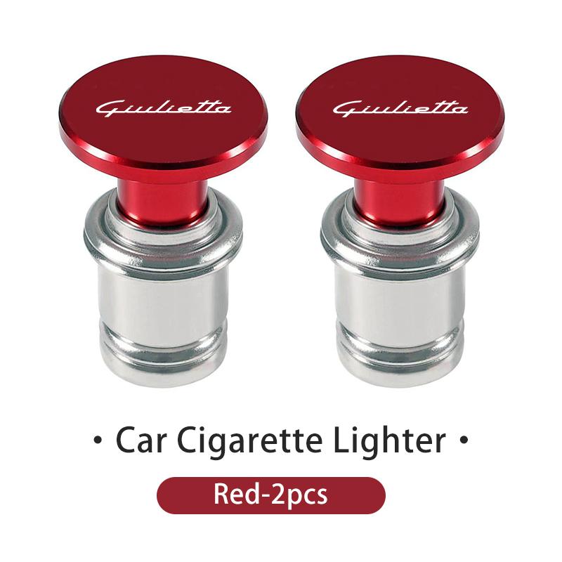 2026 Hot Sticker For Alfa Romeo Universal Car Aluminum Eject Button Cigarette Lighter Cover Giulietta 940 2010-2014 2015 2016 20