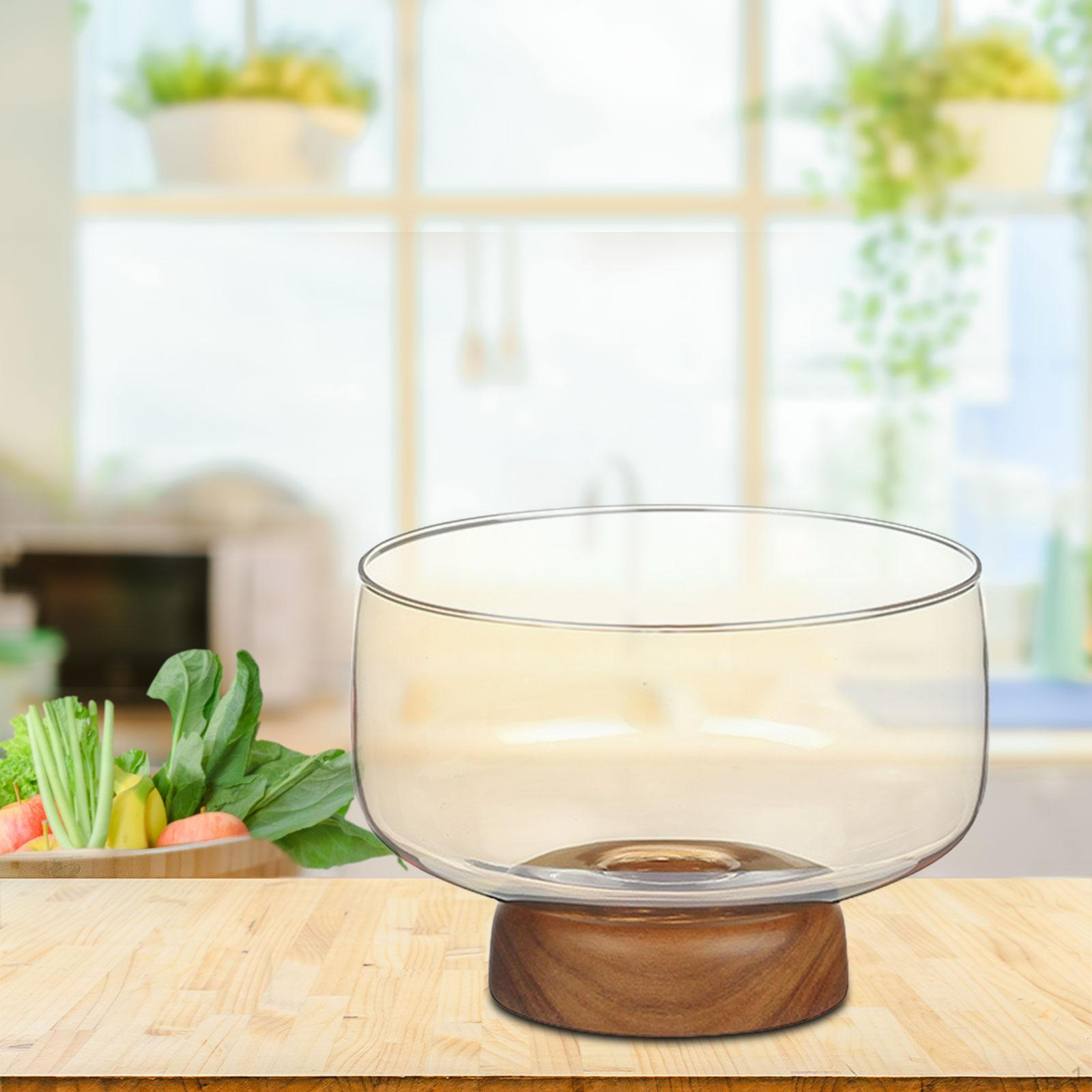 

Фруктовая чаша, стеклянный контейнер с подставкой для закусок и десертов янтарь