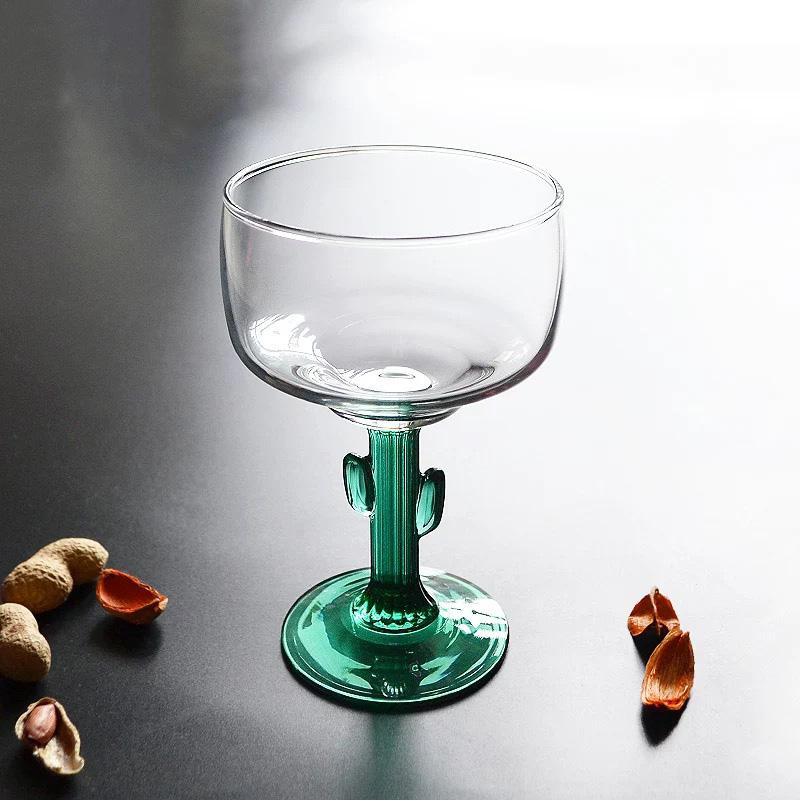 Ochelari în formă de cactus mexican Pahare înalte pentru băuturi Pahare de vin Margarita Pahare pentru băuturi reci Pahare creative pentru suc
