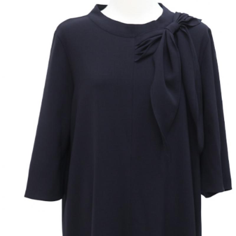 Shiz Madam Women Elegant Big Ribbon Loose Fit Dress N2760