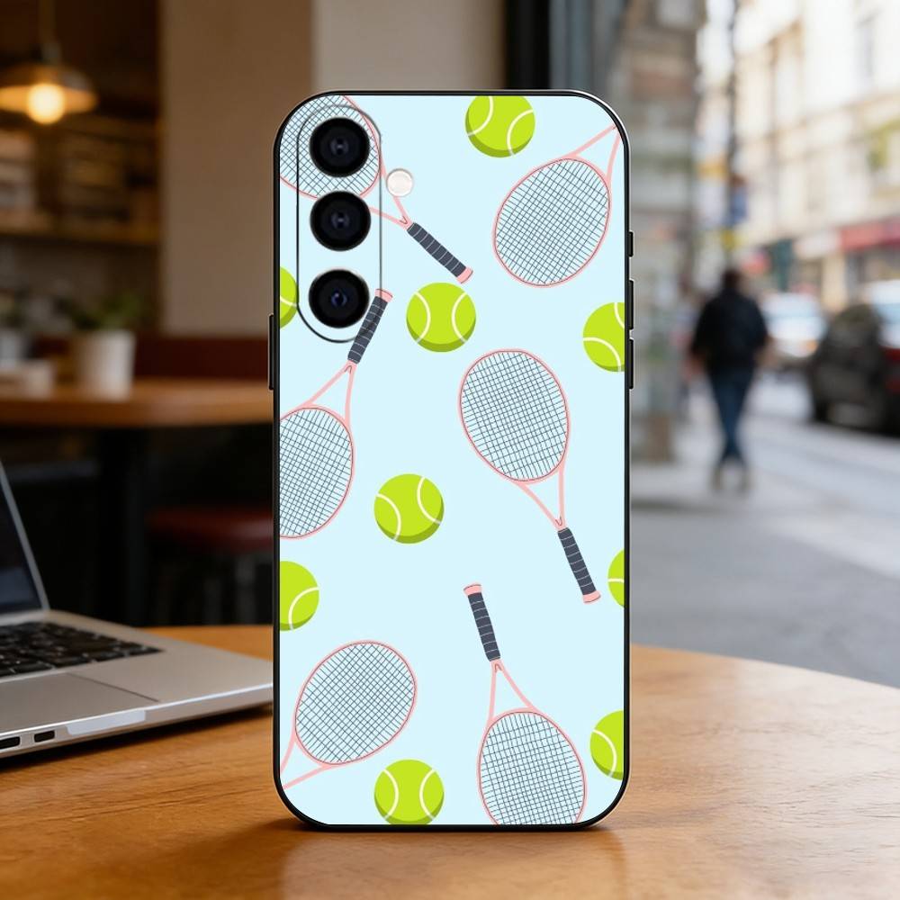 Tennis culture Phone Case For Samsung Galaxy A73,A72,A71,A70,A53,A52,A51,Others Soft Black Cover