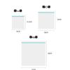 ZISIZ Thickened Double Zipper Sealable Storage Bags, Small (14x15.5cm), 3 X 30 Count
