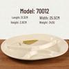 A5 Melamine Lucky Bamboo 4-Compartment Oval Dinner Plate