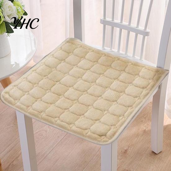 Cuscino per Seduta Tappetino per Sedia Peluche Confortevole Quadrato Antiscivolo Cuscino per Divano per Casa Ufficio Esterni