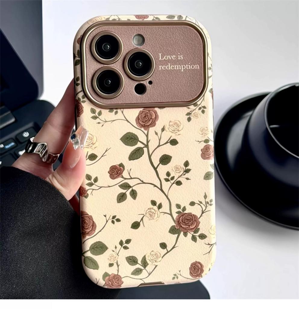Flower Pattern Phone Case For iPhone 11/12/13/14/15/16/17ProMax Case
