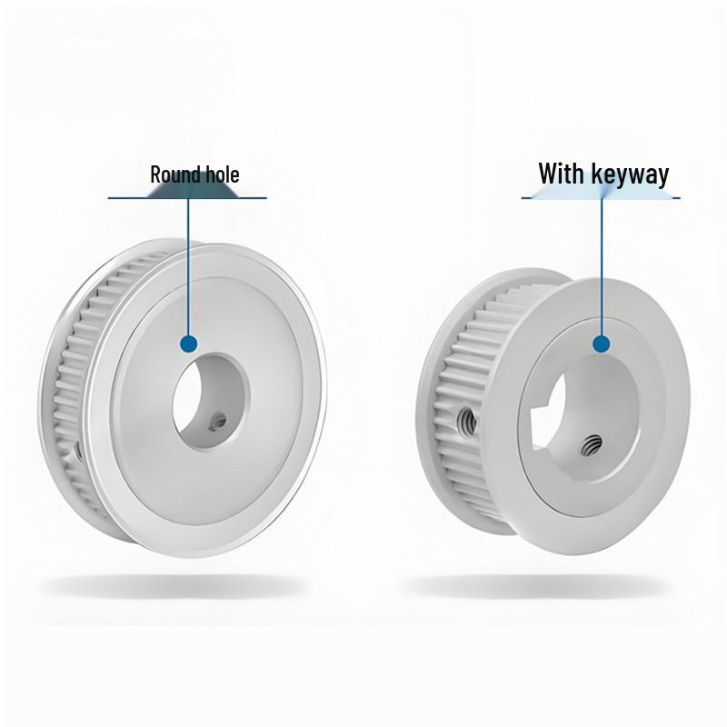 EBC21 Curvilinear Tooth Synchronous Pulley, S2M, Pitch 2.0, Flanged