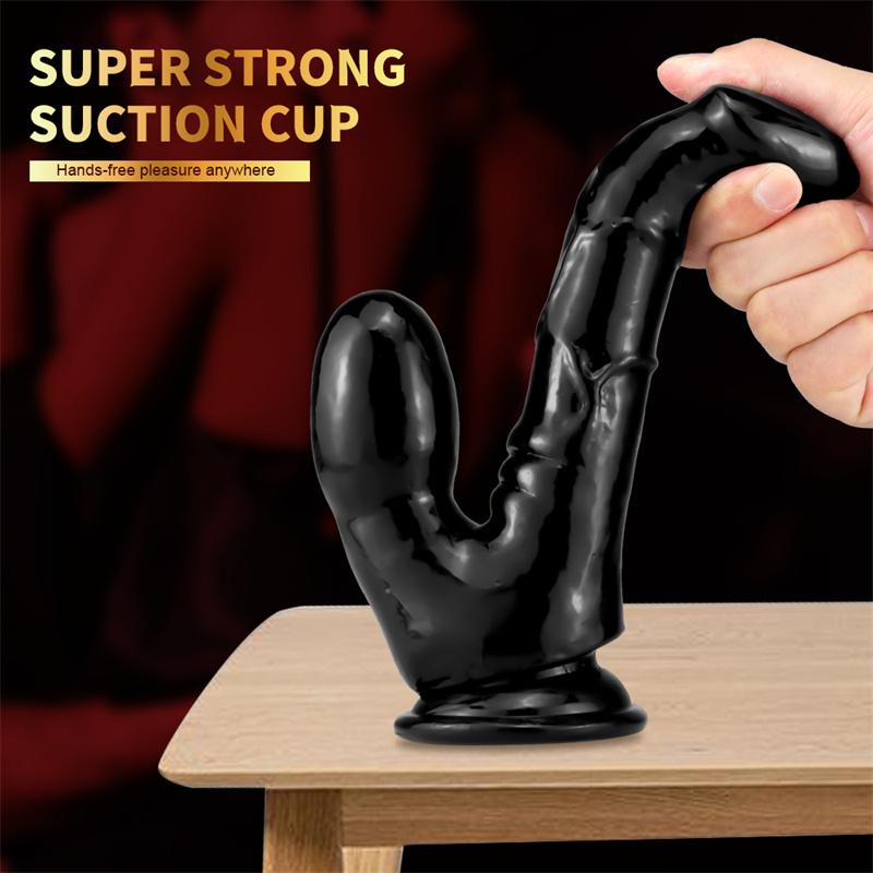 Double Tube Pinch Female Double-headed Dildo G-spot Backcourt Stimulator