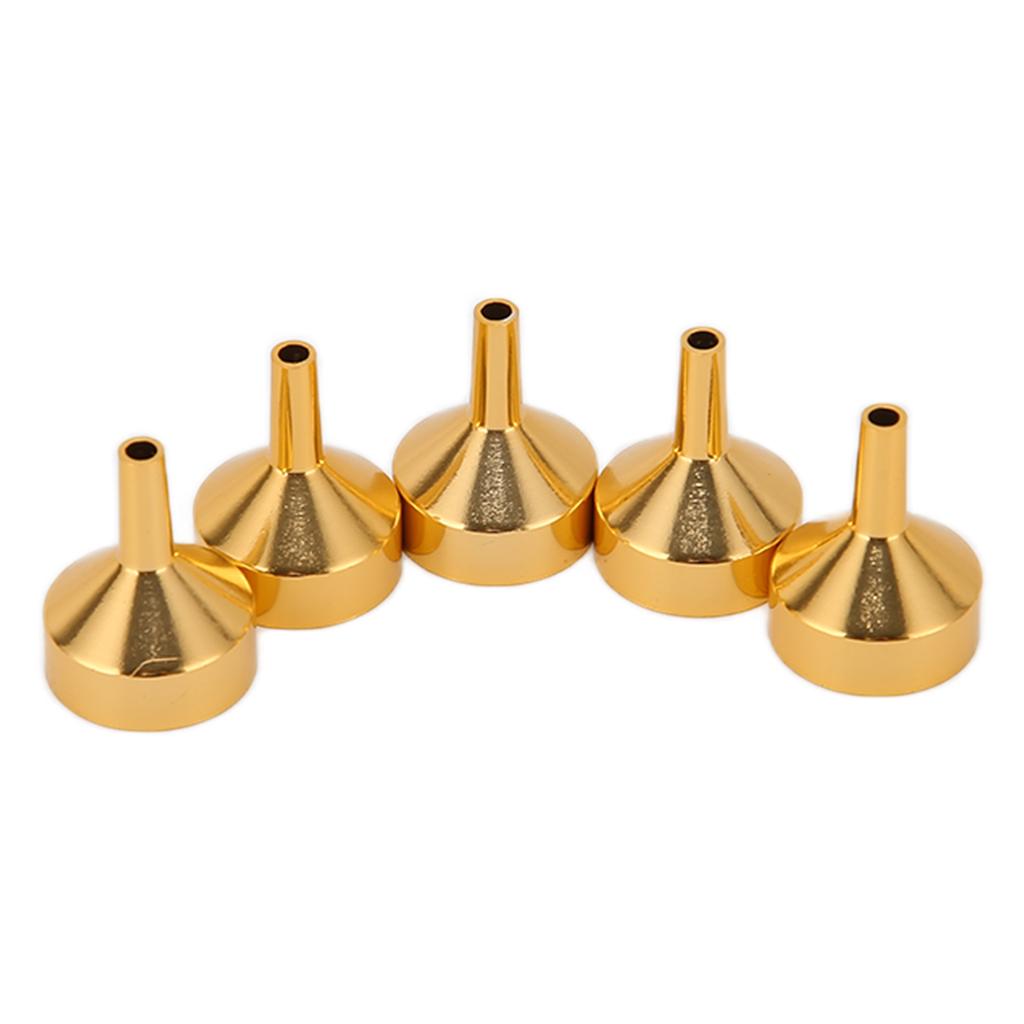 Mini nálevky Lehké Přenosné Kovové Mini nálevky pro Miniaturní Lahvičky Esenciální Oleje DIY