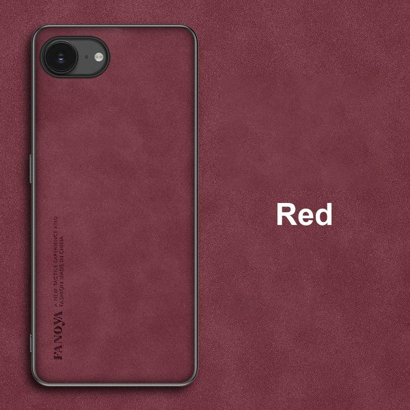 Für iPhone 16E Hülle Luxus PU Leder Handyhülle Für iPhone 16 E iPhone16E Rückseite Stoßfestes Silikon Matt Vollschutz