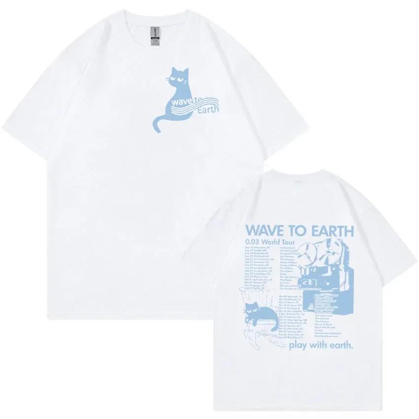 

Print T Shirts Men Women Retro Fashion Cotton Short Sleeve T-shirt Hip Hop Clothing S білий