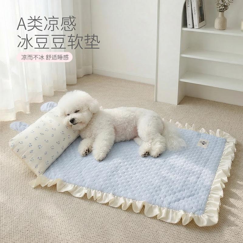 Pet Ice Pad Cat Cooling Mat Summer Sleeping Mat Cooling Pet Mattress Dog Beds for Small Dogs