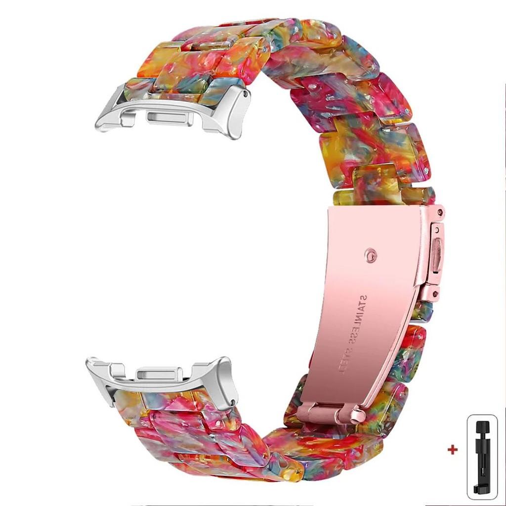 Buntes Harzarmband für Samsung Galaxy Watch 8 40mm 44mm 8 Classic 46mm Smartwatch Ersatzband für Galaxy Watch Ultra2025