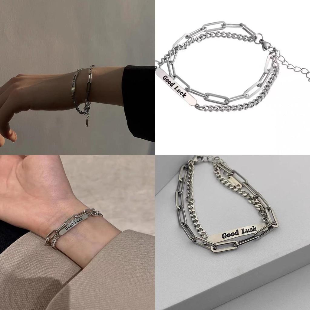 Chic Titanium Steel Bracelet For Men And Women Unique Hip Hop Style Jewelry 2024