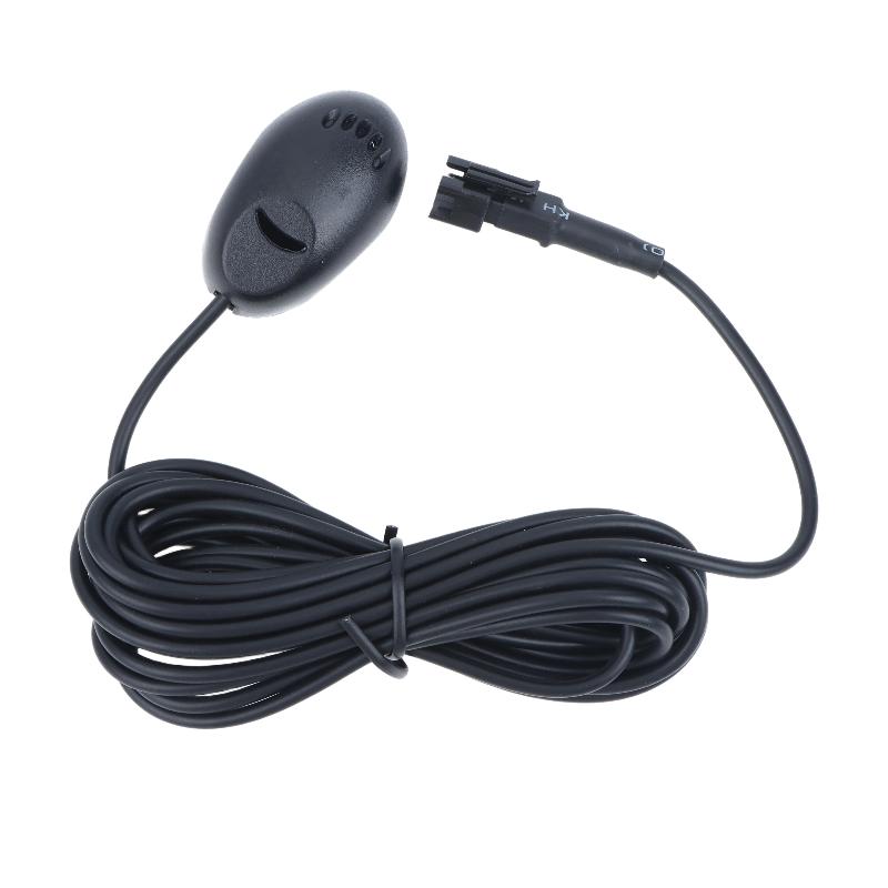 External Wired Car Microphone Cable Paste Mount High Sensitivity Pickup Mic for Car Stereo System