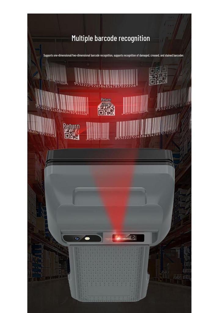 PDA608 Smart Handheld Terminal with HD Scan, Print, NFC, ID Card Reader, RFID, and Expandable Modules