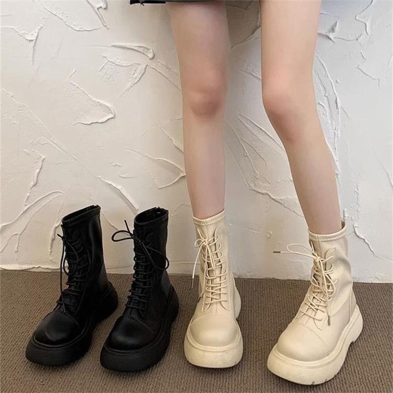 Martin Boots Women's Shoes New Style Single Boots, Short Boots, Thick-soled Skinny Short Boots