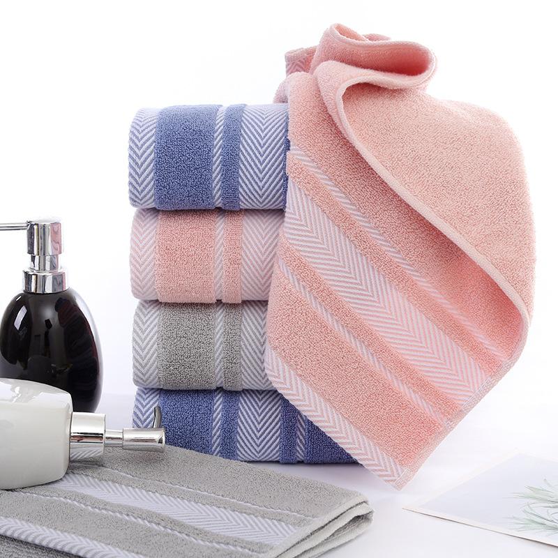 Neues Gesichtstuch aus reiner Baumwolle für den Heimgebrauch Saugfähiges Baumwolltuch Studententücher 34cm × 74cm