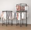 TEMU Movable Clothes Rack: Simple Home Floor, Indoor Balcony & Dormitory Drying Solution.