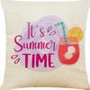 New Nordic Linen Pillowcase Summer Fruit Print Pillowcase Sofa Cushion Cover Home Furnishing