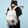 Schoolbag Japanese tooling wind large capacity nylon anti-splashing water junior high school student backpack retro contrasting color travel backpack