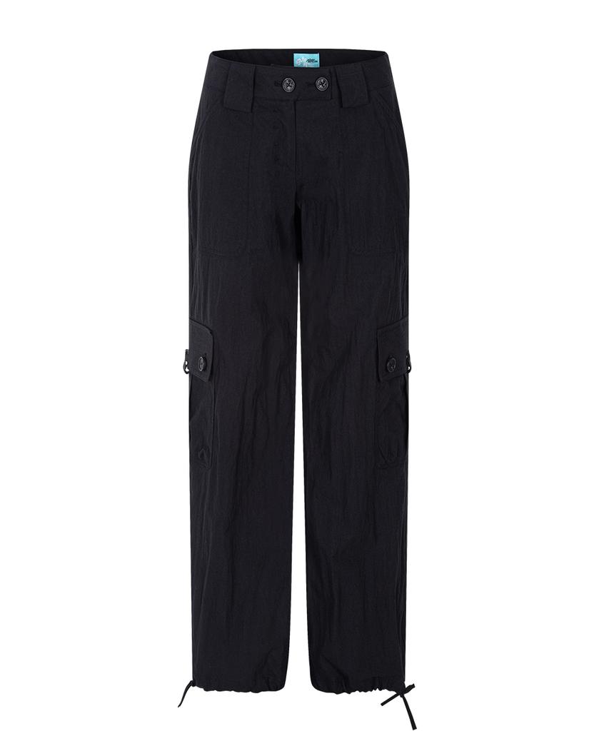 Peullijeunopallou Ethan Pocket Cargo Pants (Black)