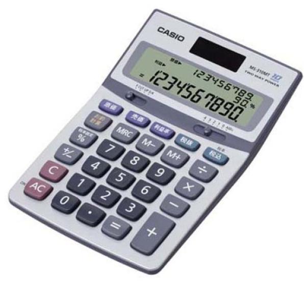 

CASIO business calculator 3 line display MS310MTN 10 digits