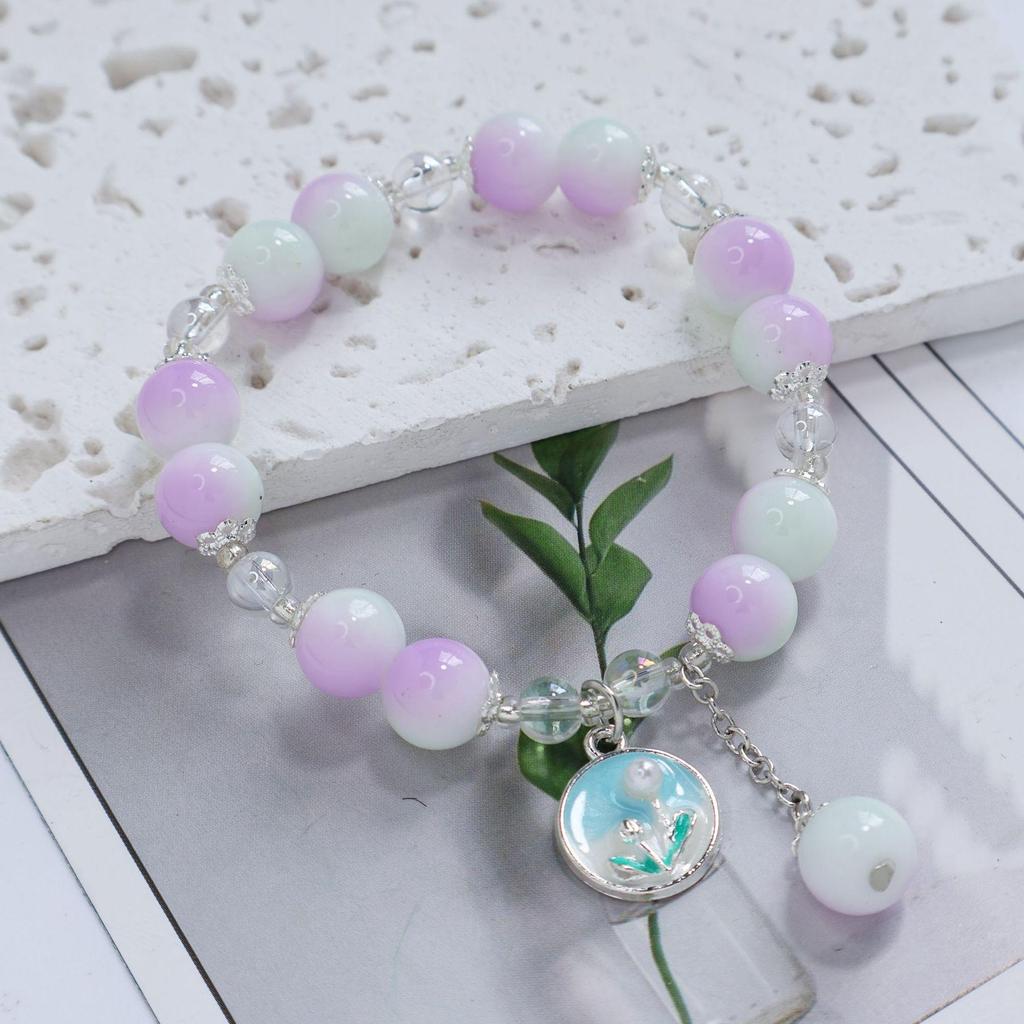 Mori Style Mermaid Crystal Bracelet – Versatile Niche Design for Women, Ideal for Students and Best Friends