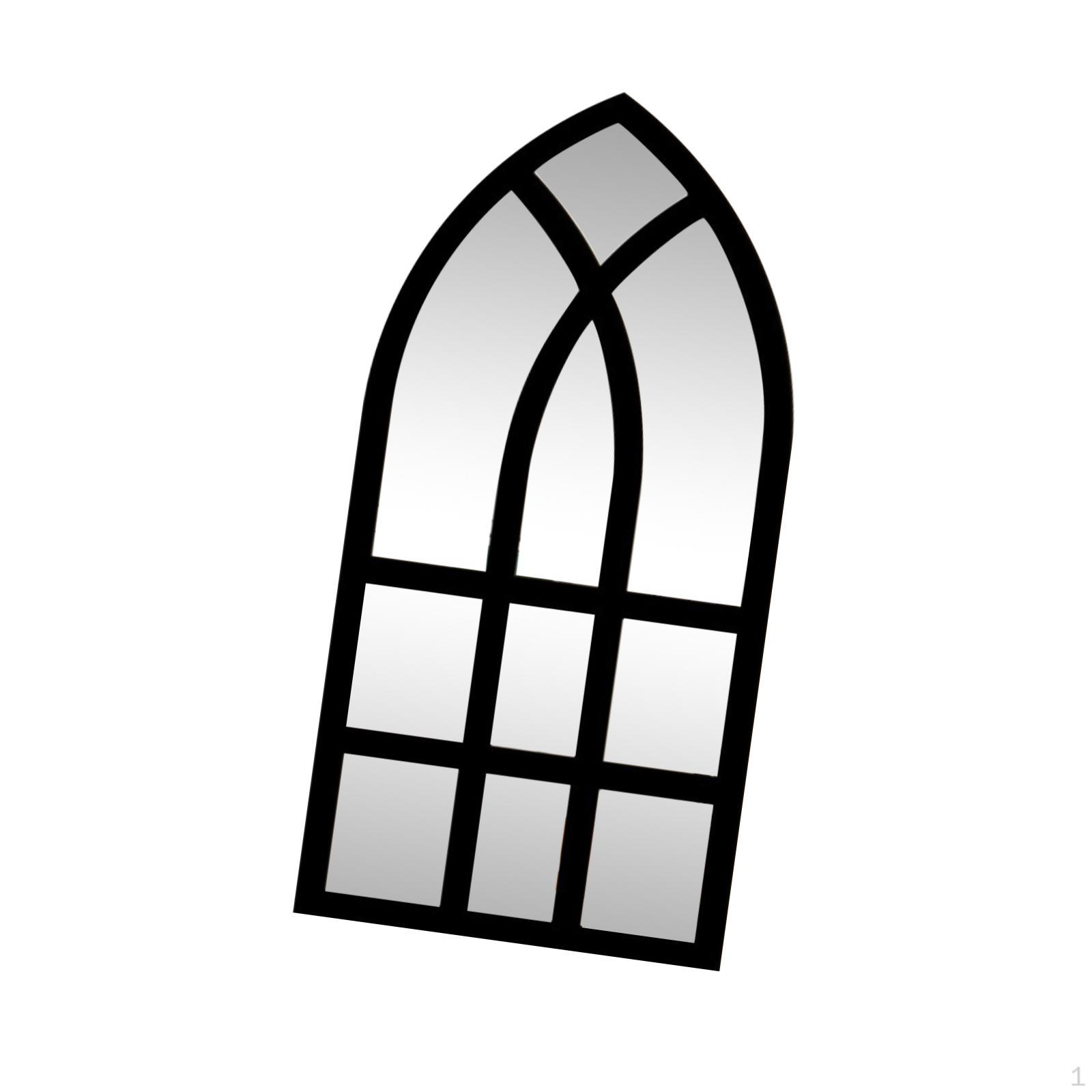 

Арочні настінні дзеркала. Наклейка. Наклейка. Акцент. Вікно 9x17 дюймів чорний