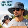 Wide Brim Bucket Hat UPF 50+ for Men Women Outdoor Beach Hiking Fishing Sun Protection