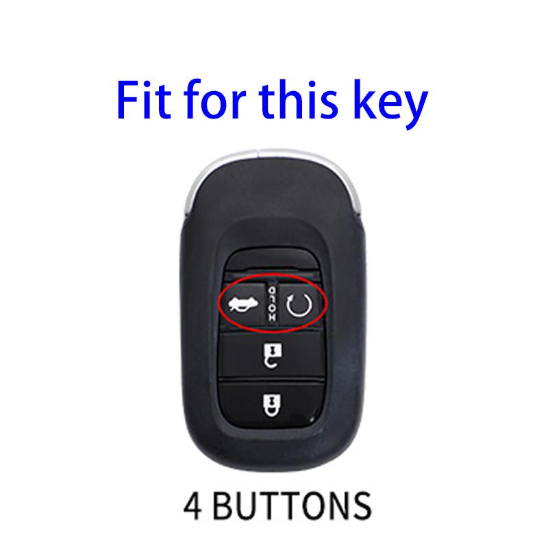 4 Buttons New TPU Car Remote Key Case Cover Shell For Honda Civic 2022 Protector Holder Fob Keyless Accessories