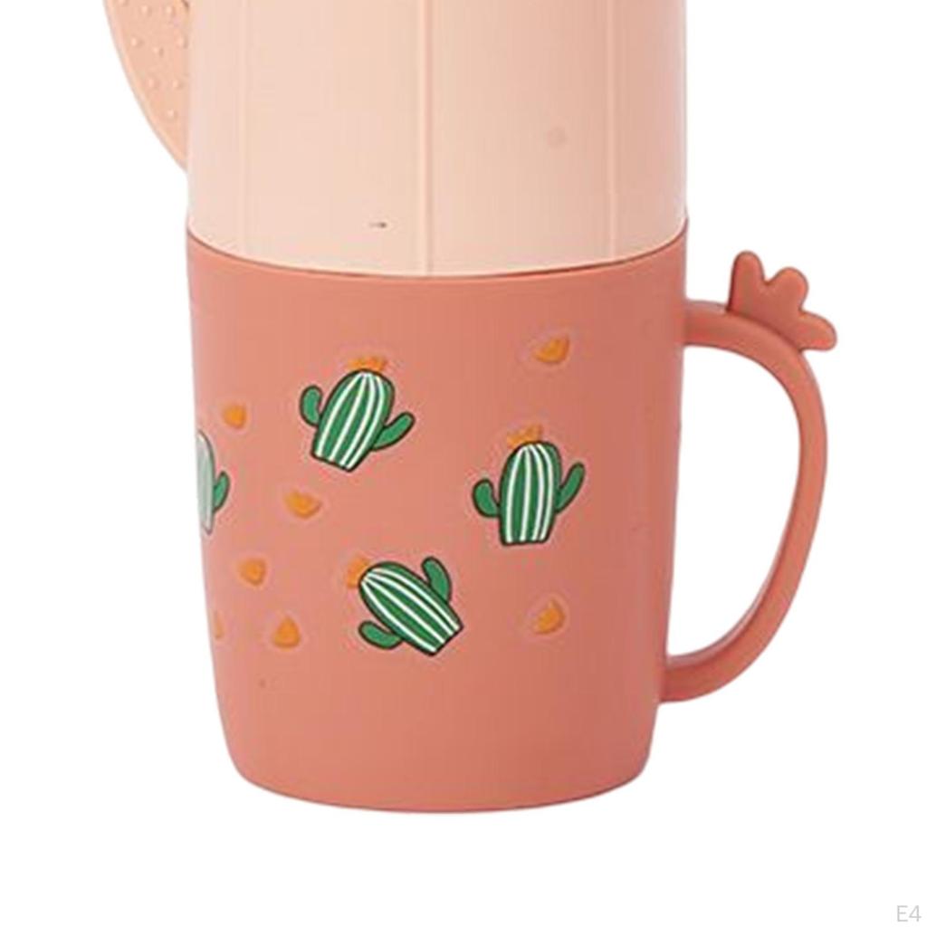 Multifunctional Travel Toothbrush Case Portable Towel Storage Box ,Wash Cup Cartoon Toothpaste