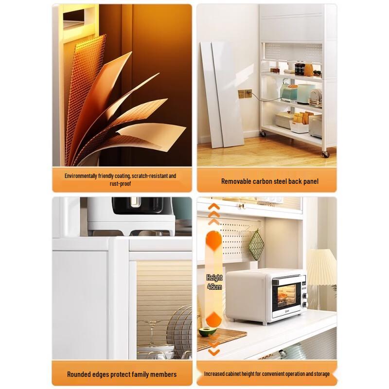 Kitchen Pegboard Storage Cabinet with Doors