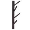 Punch Free Wall Mounted Coat Rack Towel Hanger Tree Branch Shaped Hat Rack for Living Room(Brown 4